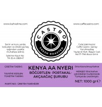 Castro Kenya AA Nyeri Nitelikli Kahve  1000 Gr (4x250 Gr)